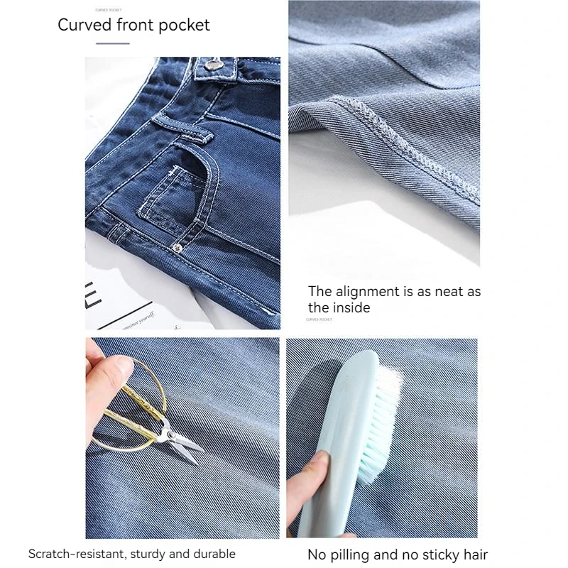 Real time High Waist Super Soft Gradient Tencel Wide Leg Jeans Women's Pants Blue Summer New Straight Loose Sweeping Floor Pants