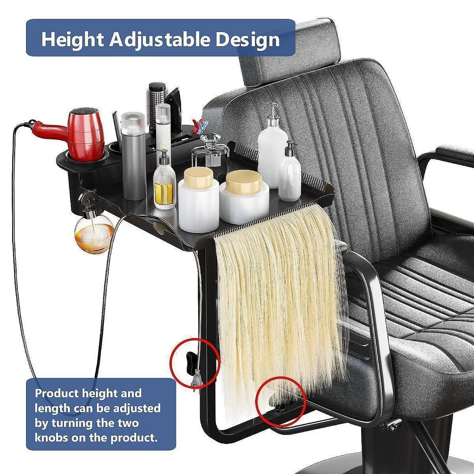 Поднос для парикмахерской вращающийся на 360 градусов различные расчески