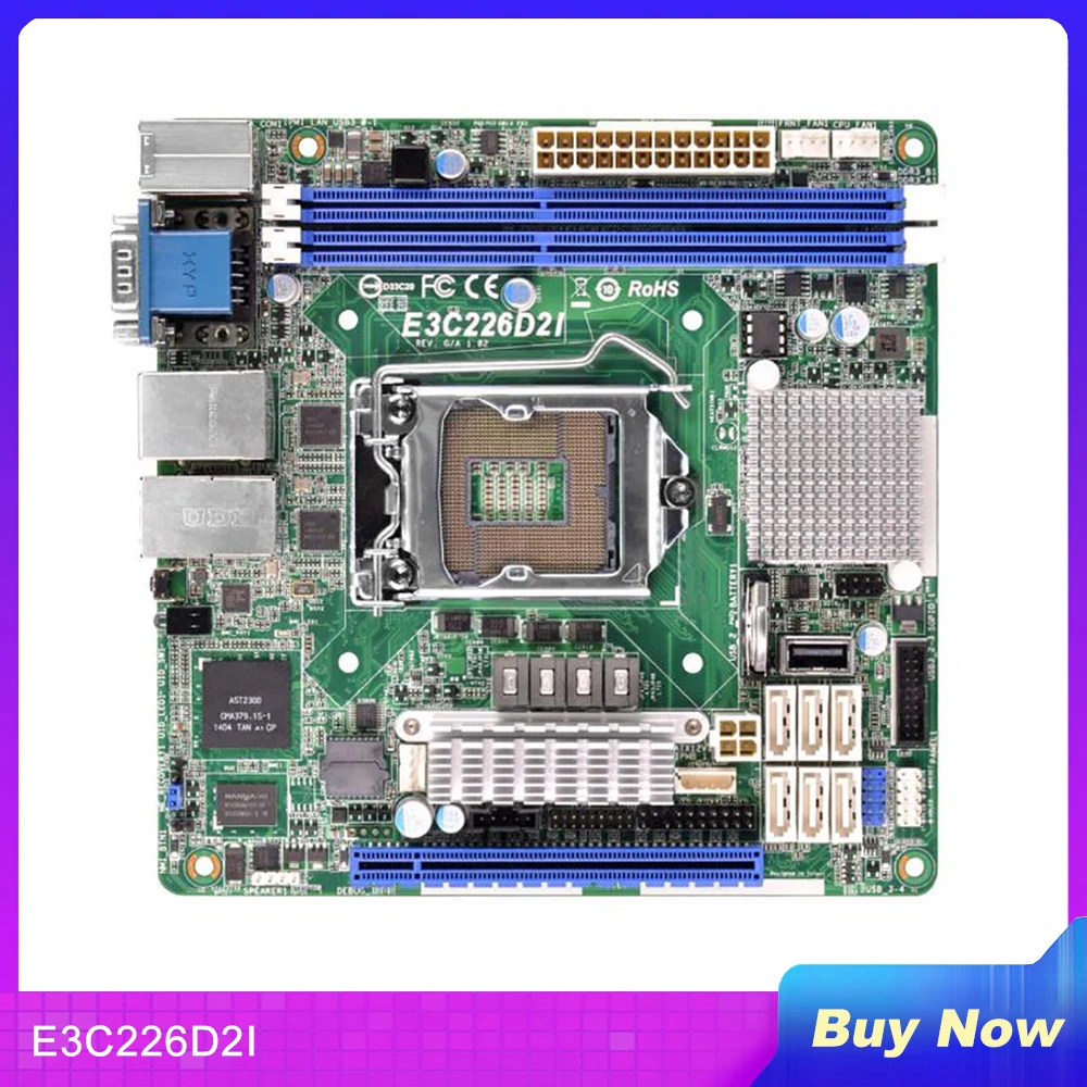 

E3C226D2I For Asrock Server Motherboard LGA1150 V3 V4 DDR3 1600/1333 ECC