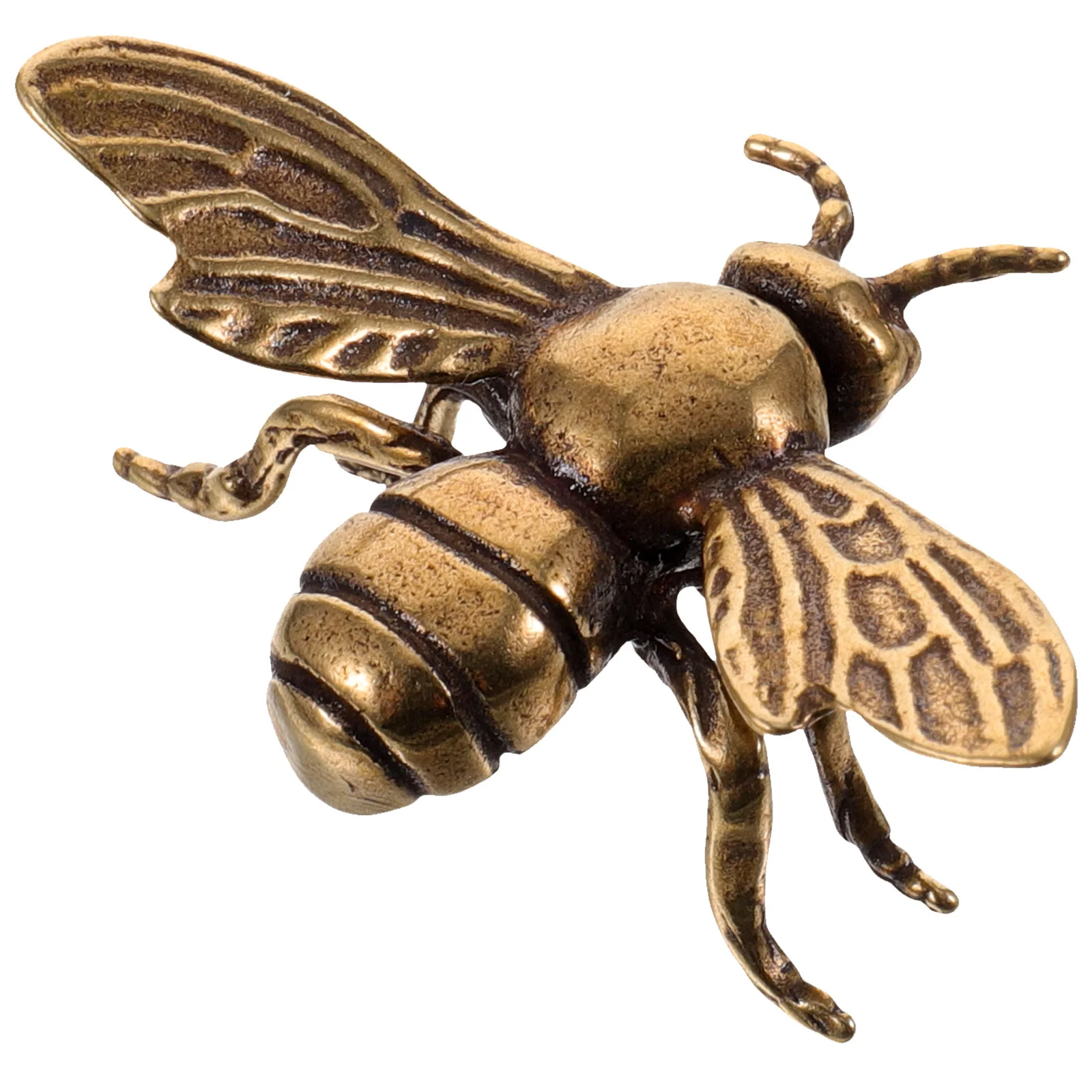 

Brass Bee Desktop Shaped Decor Creative Ornament Outdoor Play Toys Kids Blue Stuffed Animal Adornment Indoor Tabletop House