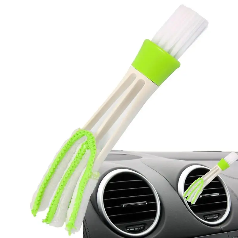 

Car Vent Cleaner Double Head Auto Cleaner For Car Dust Collector Cleaning Cloth Tool For Keyboard Window Leaves Blinds Shutter