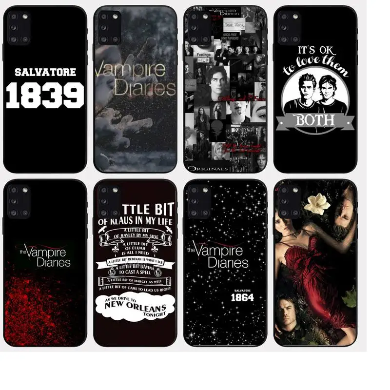 

The Vampire Diaries Black TPU Silicone Soft Phone Case For Samsung Galaxy S21 A51 A50 A71 A52 A72 S20 A21S Note 20 10Lite Plus