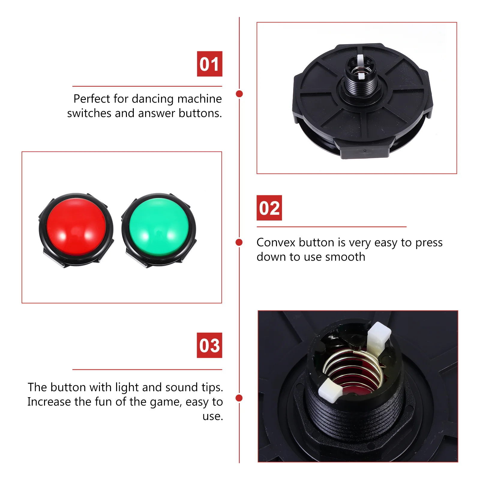 Sound Buzzers Buzzer Show Toys Talent Button Answer Game Team Sounding Box Squeezetoy Quiz Electronic Trivia Effect Classroom images - 6