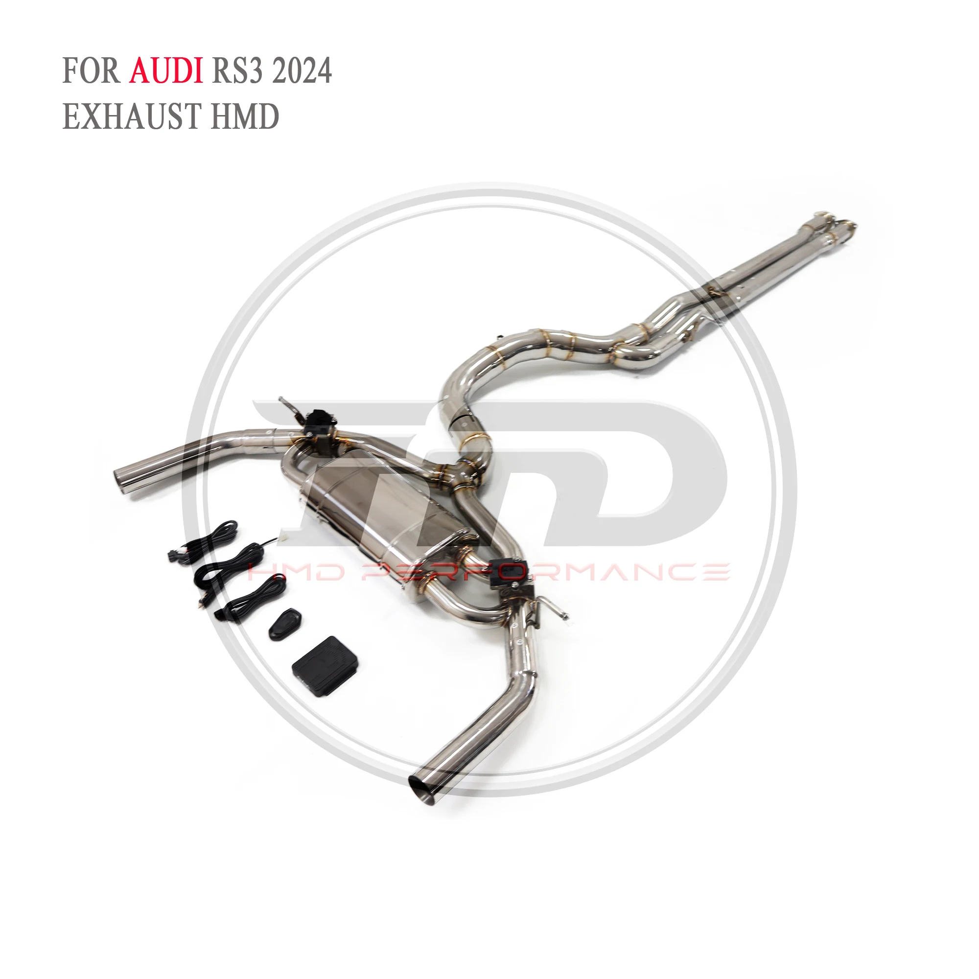Выхлопная система HMD из нержавеющей стали Performance Catback для Audi RS3 2024 глушитель с