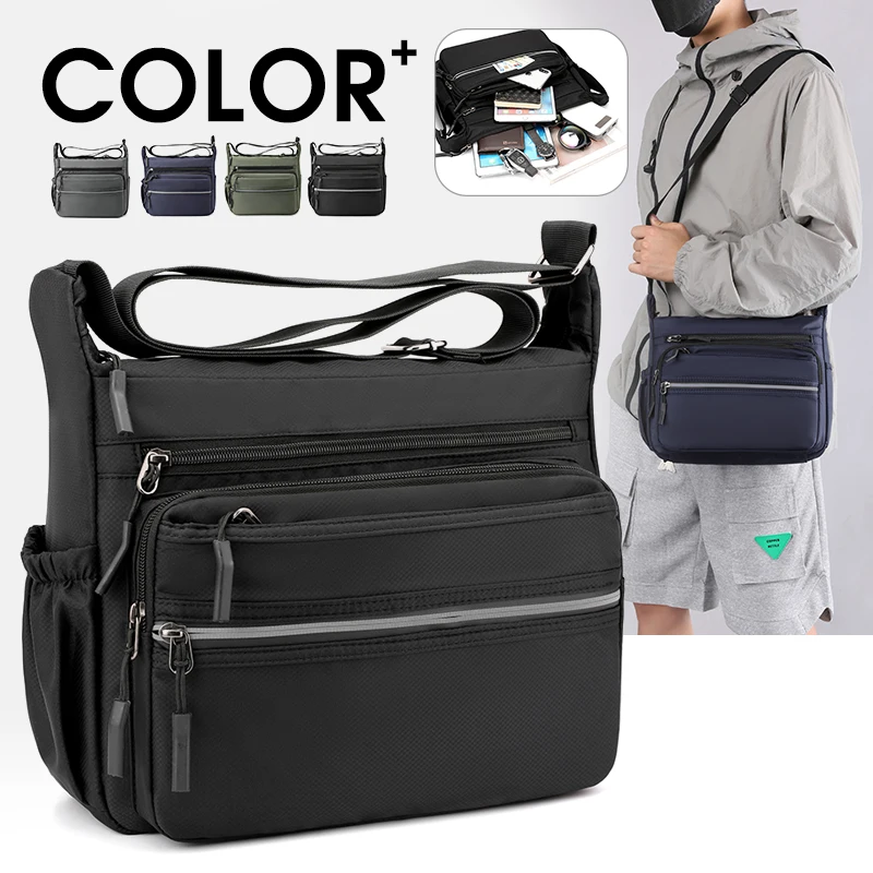 

2023 Packs Bag Waterproof Oxford Small Shoulder Sling Business For Men's Purse Crossbody Bags Pack Satchel Work Messenger Men