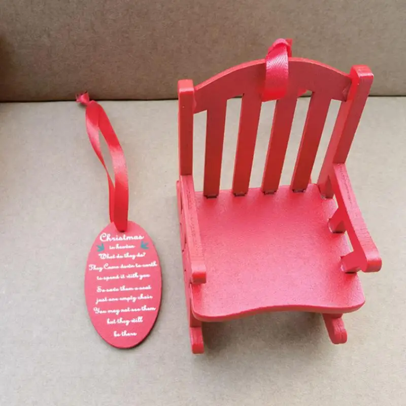 Мини-качалка В Стиле Ретро Игрушечный Аксессуар Деревянная Модель Фигурка Для