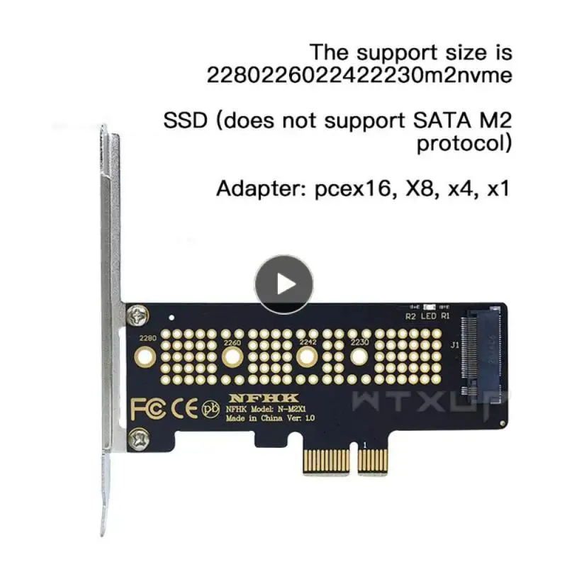 

With Bracket X16/x8/x4/x1 Desktop Ssd Adapter Card Portable No Delay M.2 Nvme Ssd To Pcie 3.0 Pci-e Adapter Card Mini High-speed