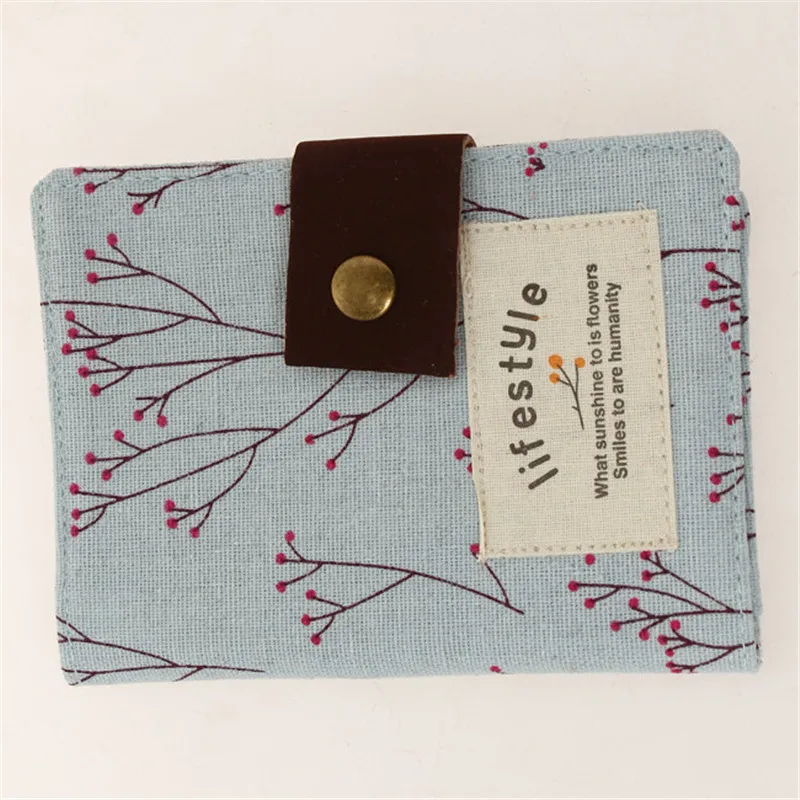 

Fashion Women 20 Slot Floral Credit Card Holder ID Business Bank Card Wallet Cash Holder Canvas Credit Card Holder Bag 4 Colors