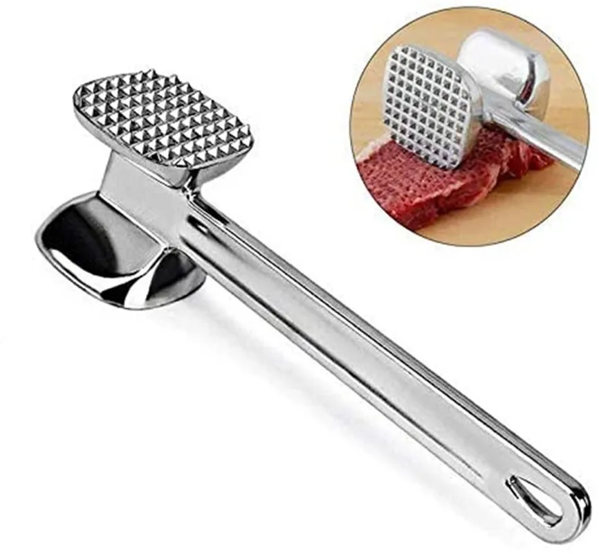 

Kitchen Meat Tools Aluminum Alloy Multifunction Meat Hammer Two Sides Loose Tenderizers Steak Pork Kitchen Gargets Accessories
