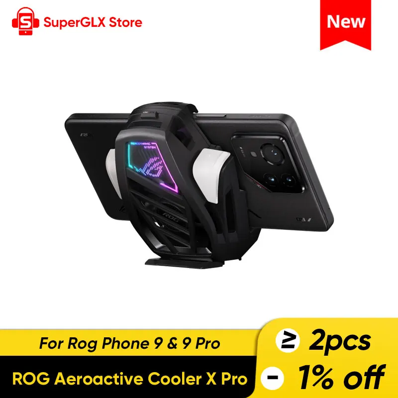Asus ROG Aeroactive Cooler X Pro для телефона Rog Phone 9 и Кулер Вентилятор Держатель Игровой
