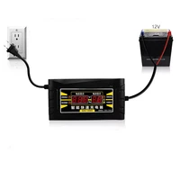 vwinget full automatic smart 12v 6a lead acidgel battery charger with lcd display useu plug smart fast battery charger