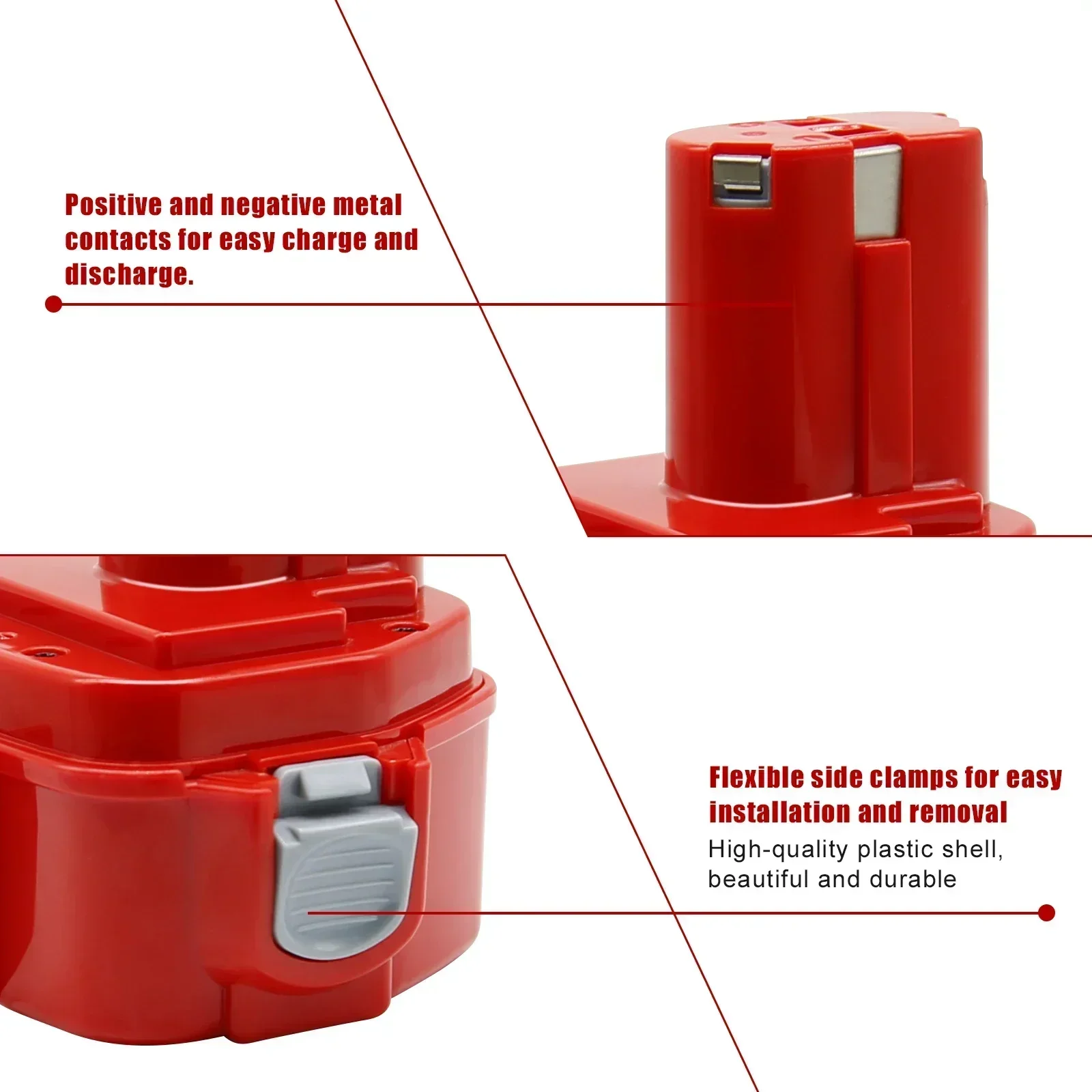 Ni-Mh аккумулятор емкостью 4000 мАч для Makita 1200 1220 1201 1222 1233SA/B1235 192681 -5 PA12 Аккумуляторы
