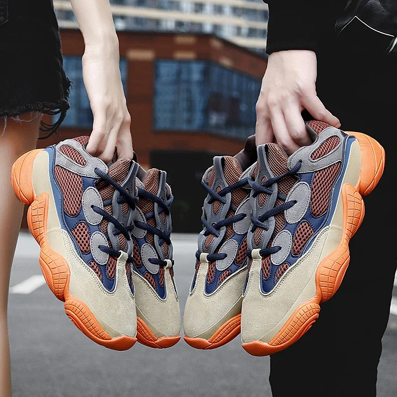 Кроссовки женские из ПУ кожи Вулканизированная массивная подошва повседневная