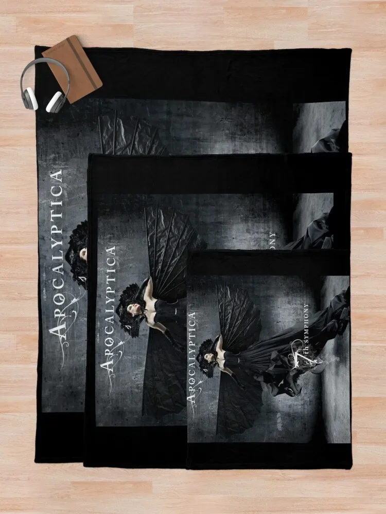 Одеяло Apocalyptica 7th symphony мягкое плюшевое клетчатое тонкое полярное очень большое