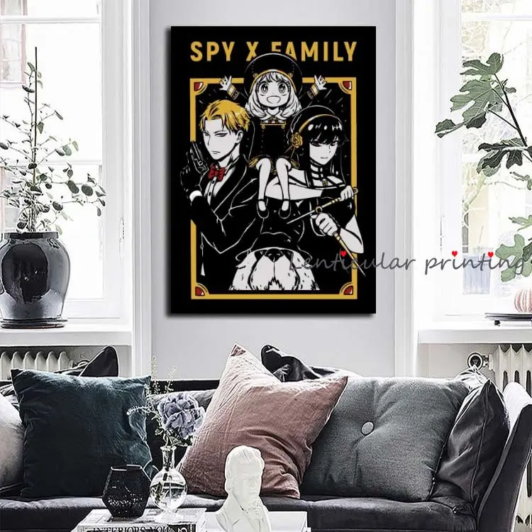 

Популярный Забавный постер в стиле аниме шпион X Φ для украшения дома, Постер для гостиной, спальни, Dcor, настенный стикер, постер, художествен...