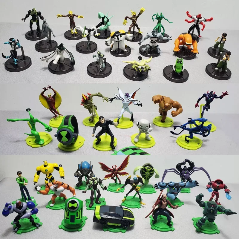 Фото Аниме-фигурка BEN10 Omnitrix Ben Tennyson Kineceleran, четыре оружие, артикуляционная модель с бриллиантовой головкой, коллекция игрушек, орнамент, подарки для детей №2