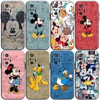 disney mickey mouse cartoon phone case for xiaomi redmi note 9 9i 9at 9t 9a 9c 9s 9t 10 10s pro 5g soft coque silicone cover