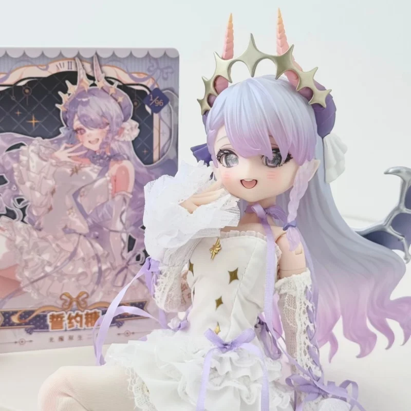 Фото Специальная шарнирная кукла 22 см Mjd Blind Box, серия Light Nightmare Twins, подвижная аниме-фигурка, коллекционная модель. №2