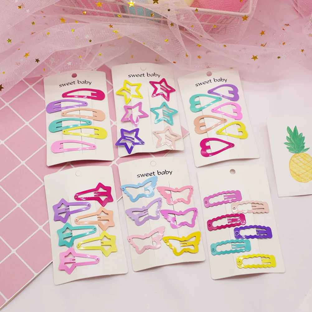 

Colorful Hair Clips for Girls Cute Animal and Fruit Snap Hairpins and Heart Barrettes Toddler Hair Accessories