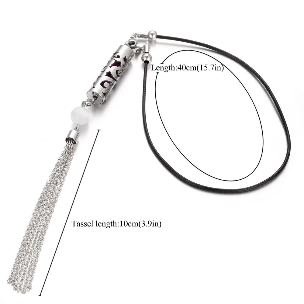 2023 Подвеска для ароматерапии ожерелье диффузор Хрустальная кисточка украшение