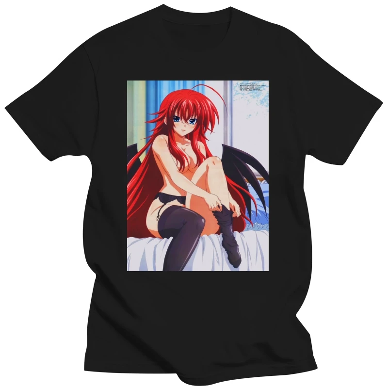 

Подлинная футболка Legit для старшей школы Dxd Rias Gremory малиновая принцесса #25343 Чистый хлопок Футболка
