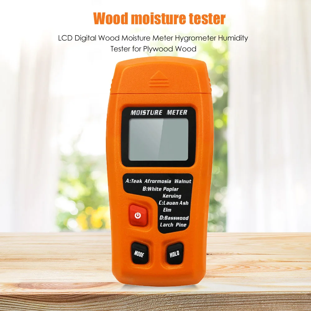 

Профессиональный прибор для измерения влажности дерева, цифровой портативный прибор для измерения плотности дерева, для шкафов из твердой ...