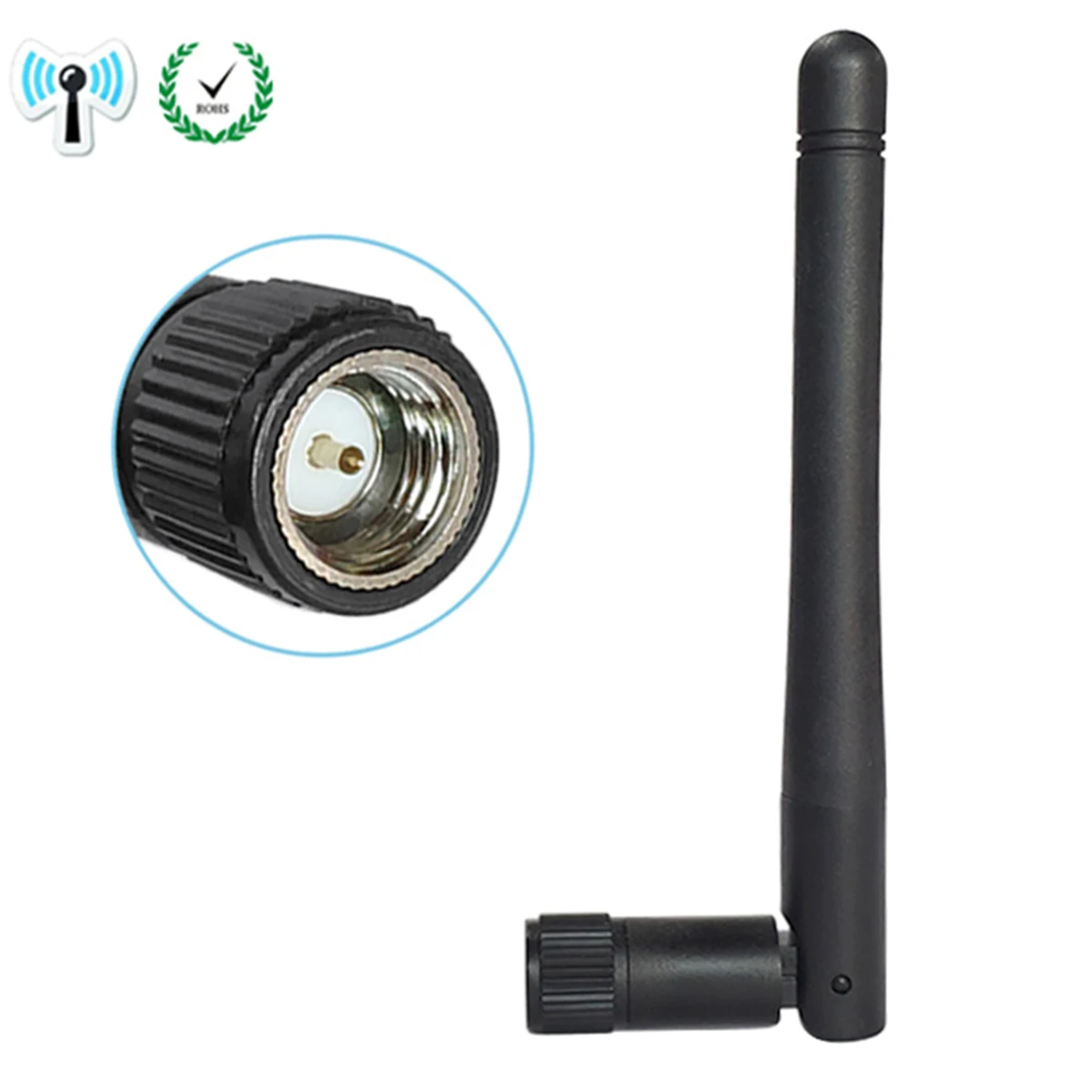 

1PC 2.4G WiFi Antenna 3dBi SMA Male Plug Omnibearing Antenna