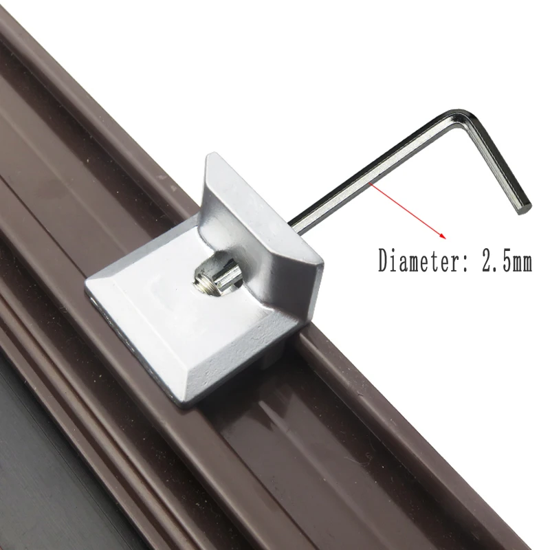 Алюминиевый дверной и оконный блокировочный блок с внутренним отверстием