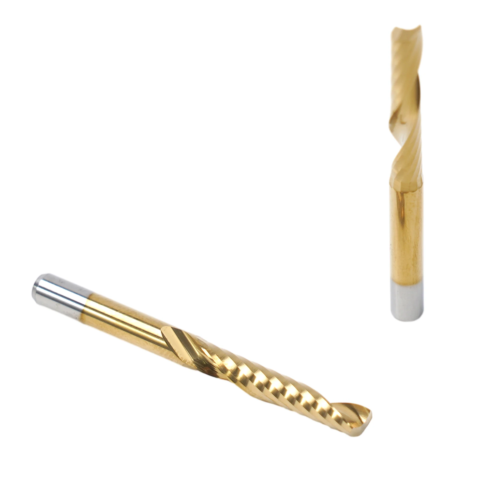 2 шт. 4 мм концевые фрезы фреза с одной канавкой титановым покрытием хвостовик