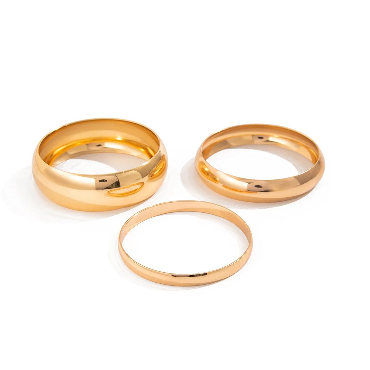 Готический Панк Глянцевый Металл Золотой Серебристый Цвет Браслеты Набор Для