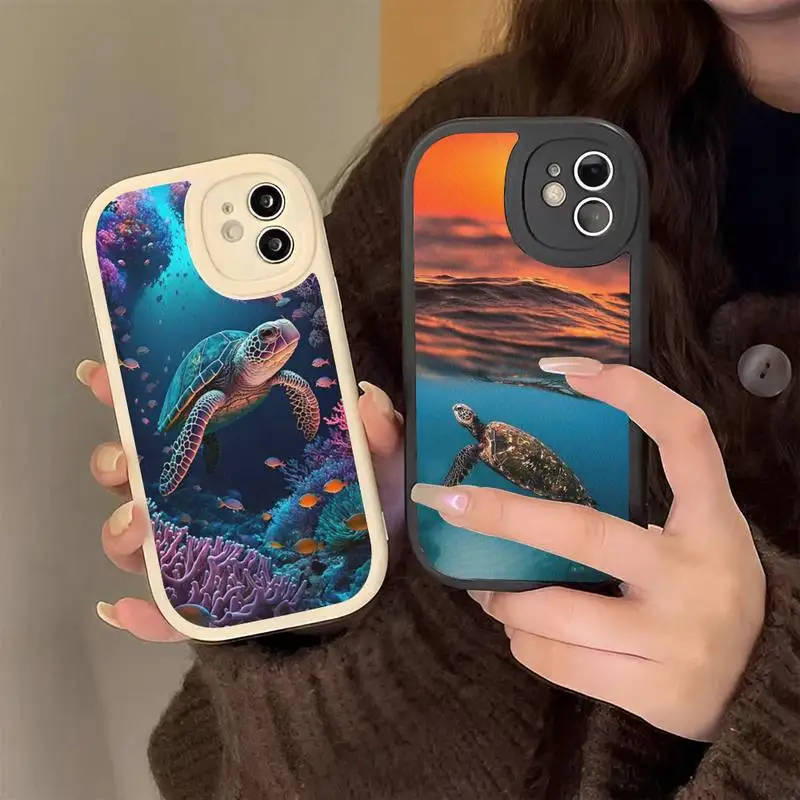 

Ocean Sea Turtle Phone Case Hard Leather Phone Case For iPhone 14 13 12 Mini 11 14 Pro Max Xs X Xr 7 8 Plus 6 6s