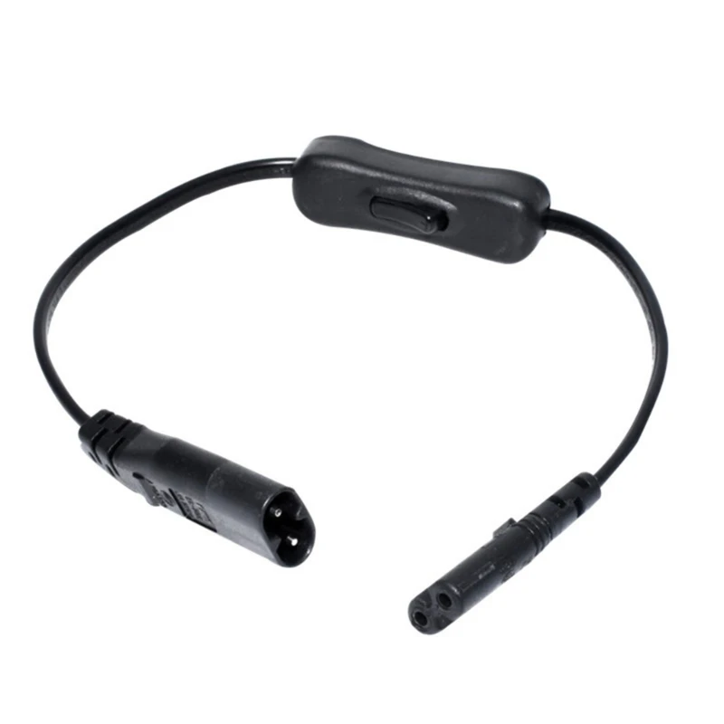 Кабель-удлинитель IEC 320 C7–C8 с кнопкой переключения для цифровых камер