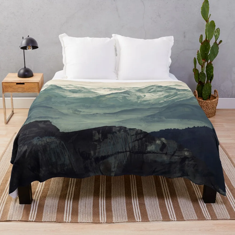 

Mountain Fog Throw Blanket throw rug