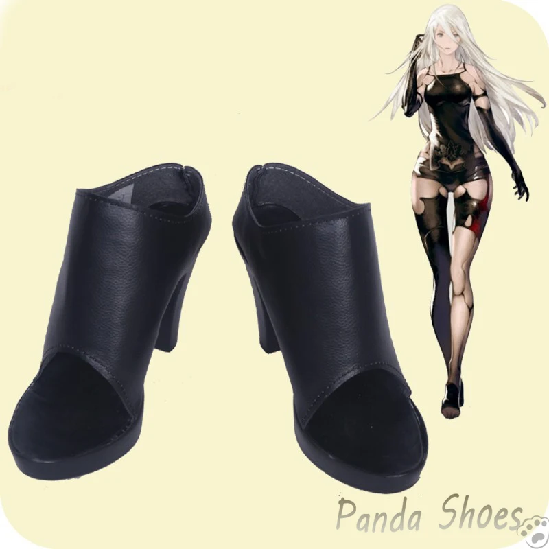 

NieR Automata A2 Cosplay Shoes Anime Game Cos Long Boots YoRHa Type A No.2 Cosplay Costume Prop Shoes for Con Halloween Party