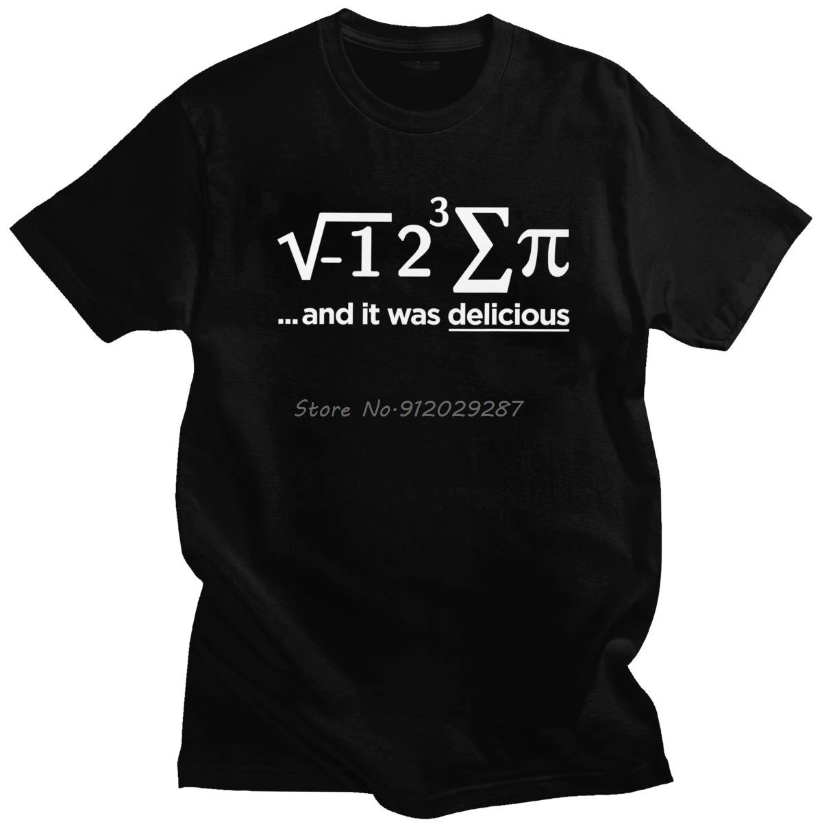 

I Ate Some Pi Day It Was Delicious Math T-Shirt Men Short Sleeve Cotton Sarcasm Humor Tshirt Funny Mathematics Quote Tee T Shirt