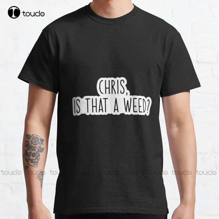 

Классическая футболка с изображением Криса это сорняка, популярная речь о меме, платье-футболка на заказ, Подростковая футболка унисекс с цифровой печатью