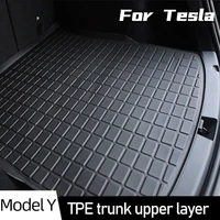 new tesla model y accessories 2022 dedicated luggage mat modely boot liner trunk cargo mat tray floor carpet mud pad