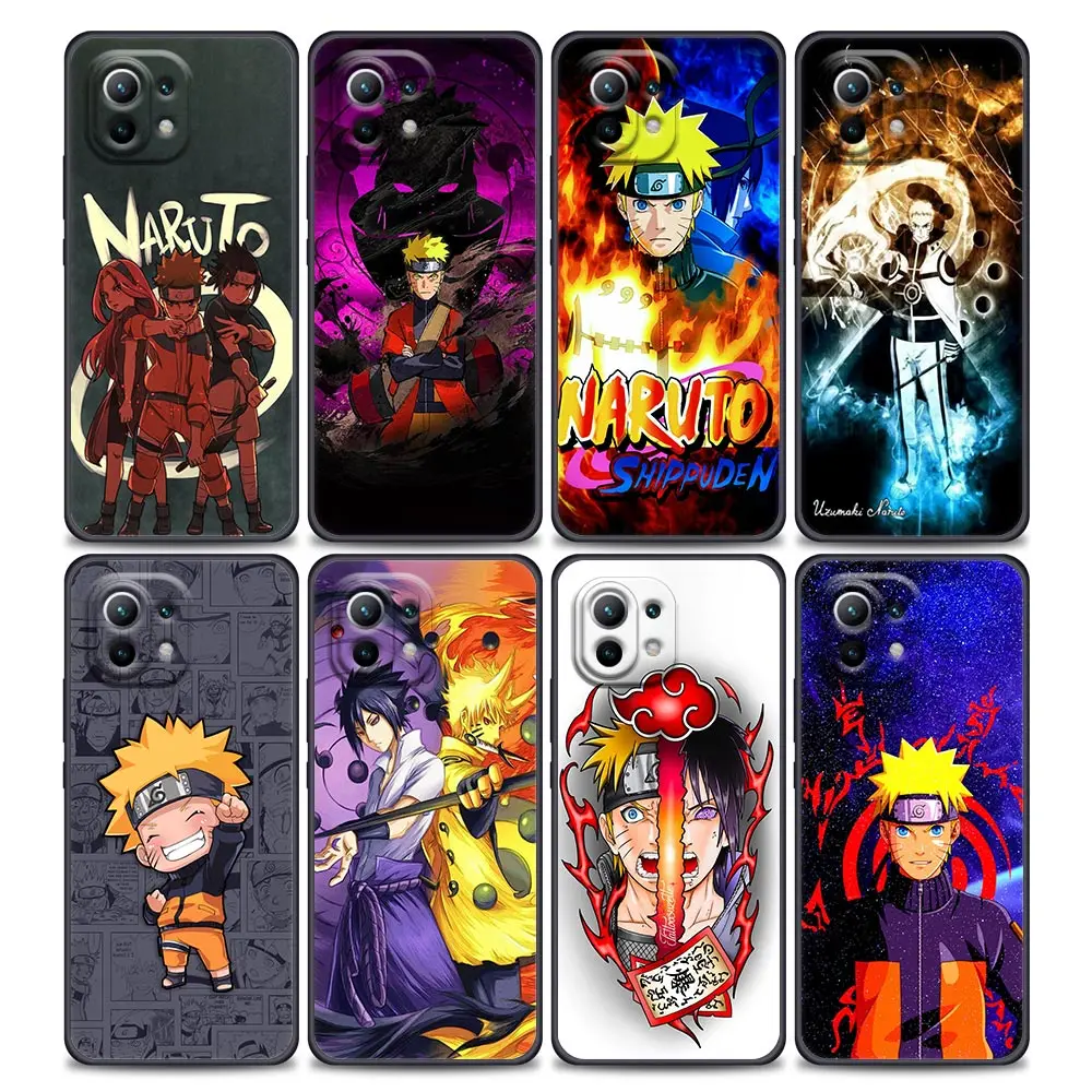 

Naruto Uzumaki Naruto Sasuke Luxury Phone Case for Xiaomi Mi 11i 11 11X 11T Poco X3 NFC M3 Pro F3 GT M4 Soft Silicone