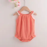 Kids Girl Clothes New Sleeveless Summer Onesie for Baby Girls Summer Top Newborn Clothes Baby Girl Clothes New Born Baby Items