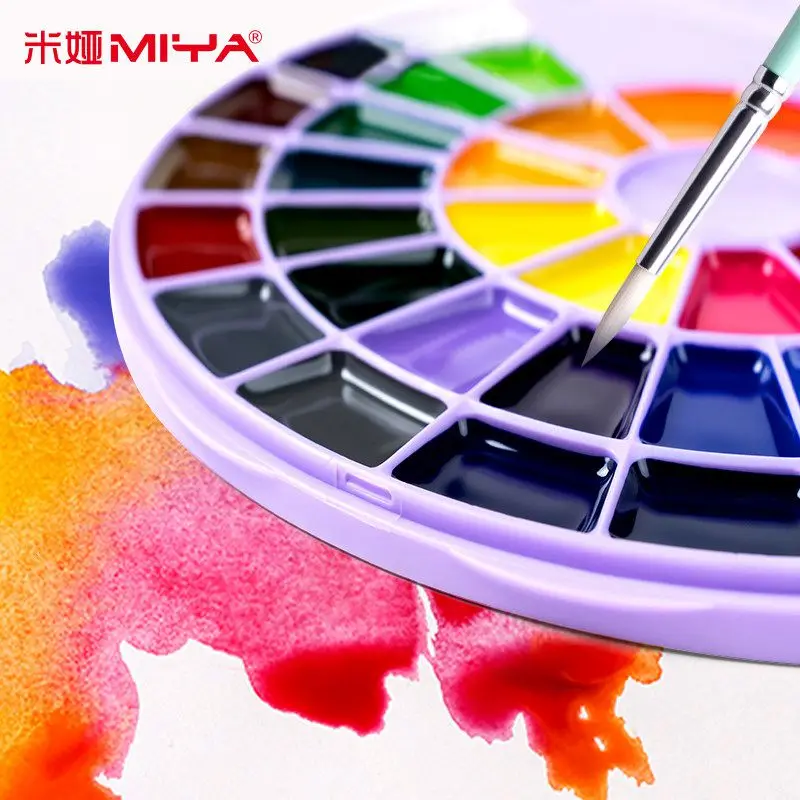 Kup HIMI Stałe Akwarela Zestaw 24/38 Kolory Miya Przenośny Proszek Gwasz Malarstwo Pigment Dla Dzieci Student Dostaw Sztuki