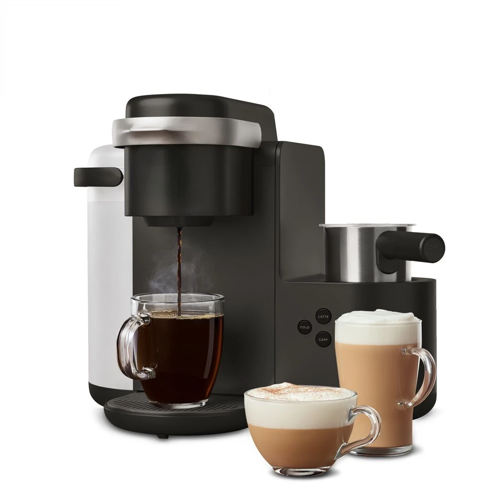 

Single Serve K-Cup Coffee Maker, Latte Maker and Cappuccino Maker, Dark Charcoal
