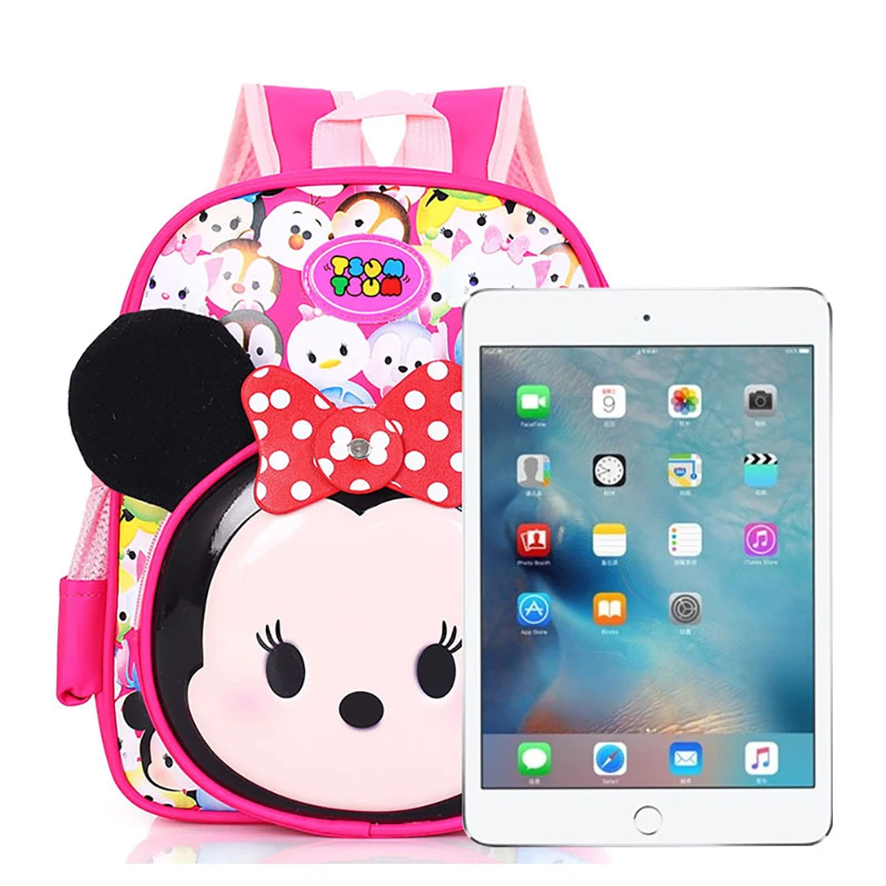 Детские школьные ранцы Disney для мальчиков и девочек милые рюкзаки с Микки Минни