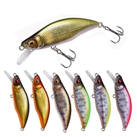 japan design 51mm 42g sinking minnow fishing lure with double hook hard crankbait stream fishing lure for perch pike trout bass
