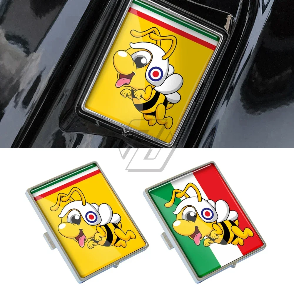 Передний прямоугольный значок-наклейка для скутера Piaggio Vespa LX LXV Primavera Sprint GTS Super 50