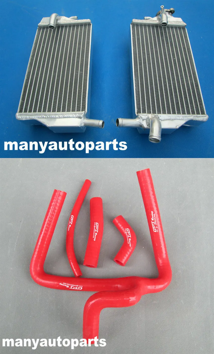 

Алюминиевый радиатор для Honda CR250 CR 250 R CR250R 2002-2004 + красный шланг 02-04 2003 03