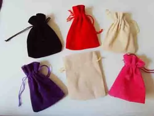 

1000PCS wholesale 7x9cm mixed color velvet Jewelry Gift Bags Pouches ,packing bag gift bag