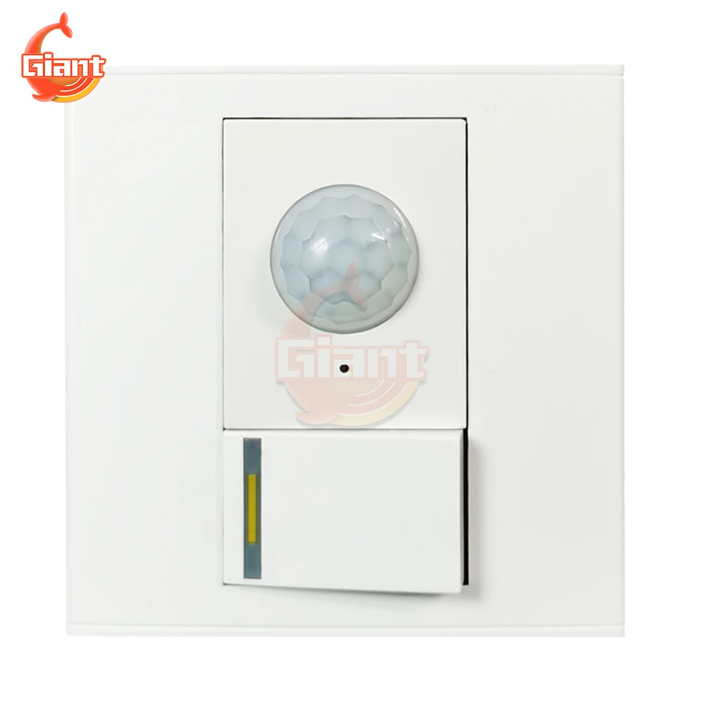 AC110-240V человеческий инфракрасный датчик, переключатель с одним открытым двойным управлением, датчик движения PIR, настенный энергосберегающий переключатель алексей евгеньевич иванов бухгалтерия для небухгалтеров перевод с бухгалтерского на человеческий