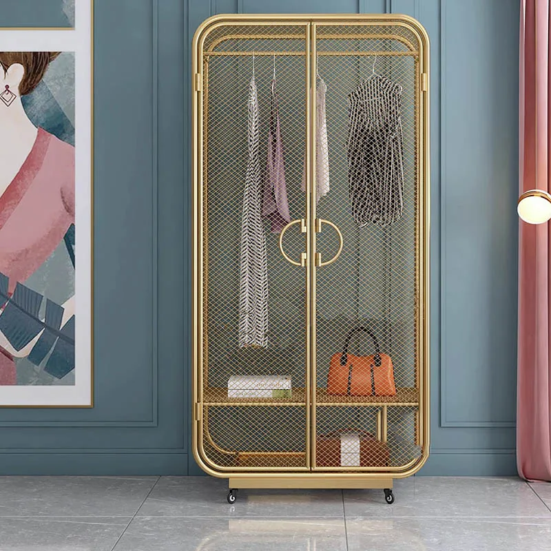 Роскошные скандинавские Шкафы для комнаты полка одежды мобильные шкафы спальни