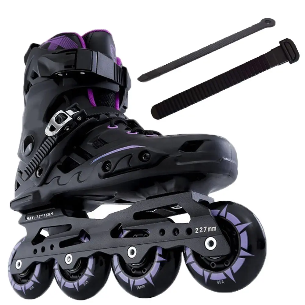 

8pcs New Nut Clamp T Shape Spider Shape Inline Skate Shoes Energy Strap with Buckle Screws PP