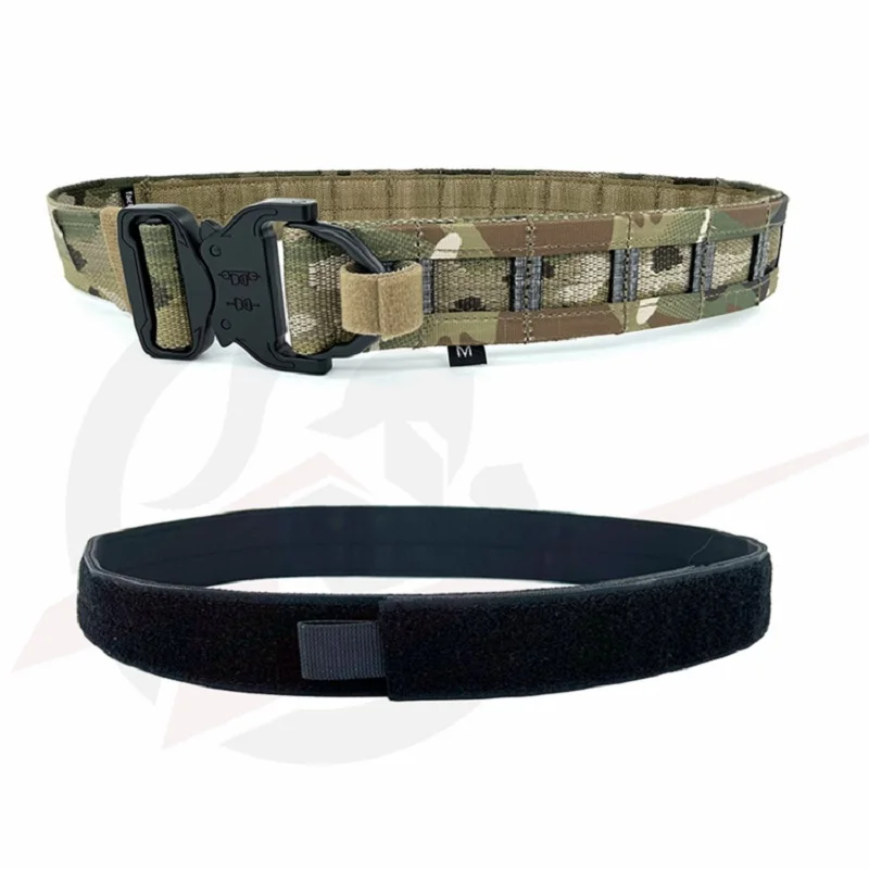 1.75 Inch Metal Buckle Outdoor Tactical Double Belt Made Of Imported TEGRIS